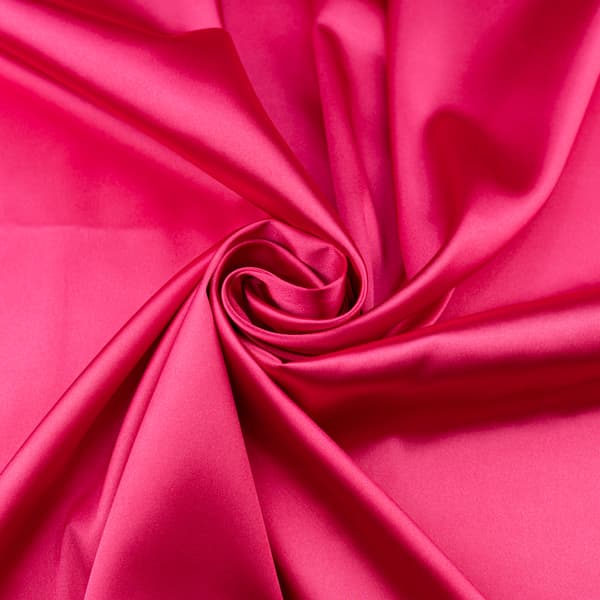 Satinstof med lycra, magenta farve