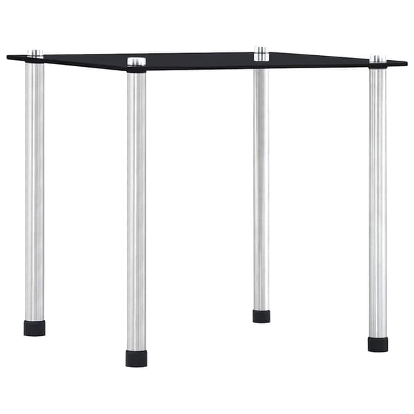 vidaXL 3-pak slidsborde, sort, hærdet glas