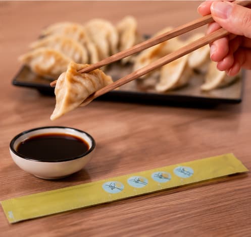 Sushi-spisepinde af forkullede bambus 4,5 mm x 21 cm - 100 stk.
