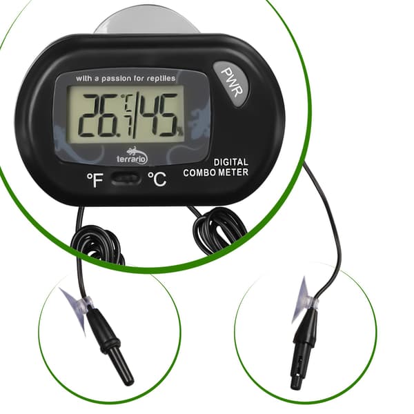 Terrario Rotom digital termometer och hygrometer