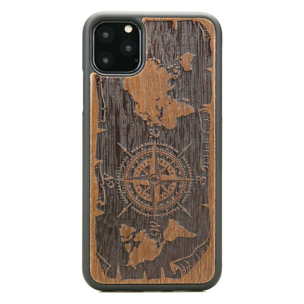 Træcover til iPhone 11 PRO MAX WIND ROSE MERBAU