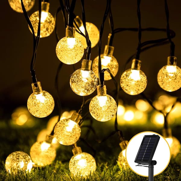 Solcelledrevne guirlandelys 50 LED udendørs