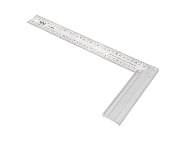 Rustfri stålvinkel 35 cm metrisk skala