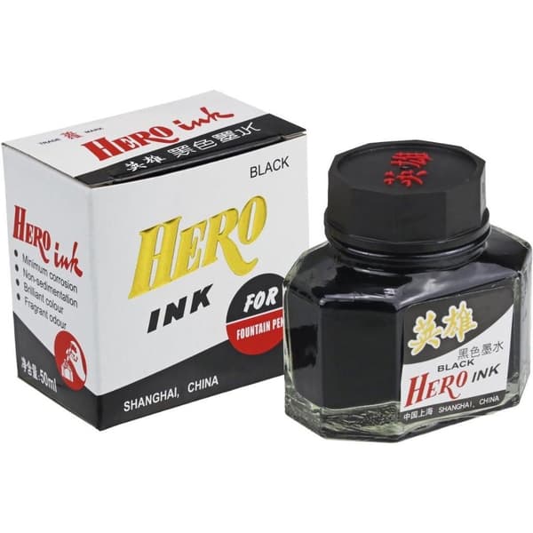 Hero blæk 50ml sort