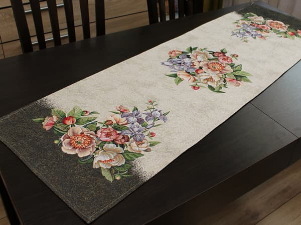 Gobelinbordløber 42x140 "Buket"
