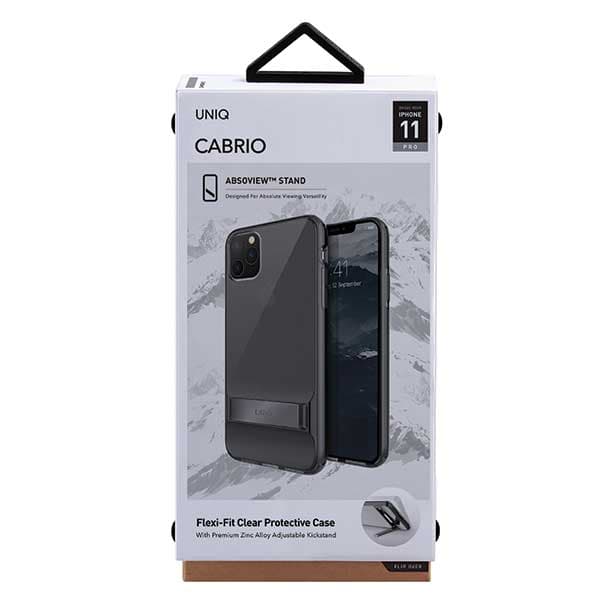 UNIQ Cabrio-etui med stativ til iPhone 11 Pro, grå