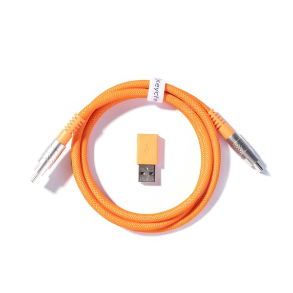 Keychron - Dubbelhylsad Geek-kabel Vit / Typ-C