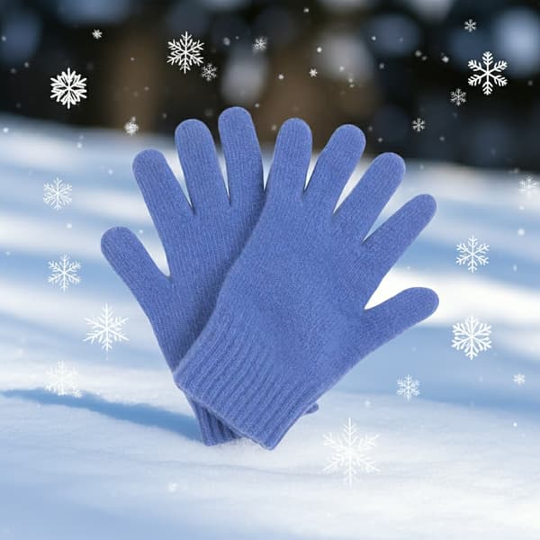 HANDSKER*01 dame vinterblå farve