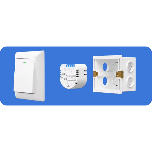 M01 1-gängs WiFi-infälld ljusströmbrytare
