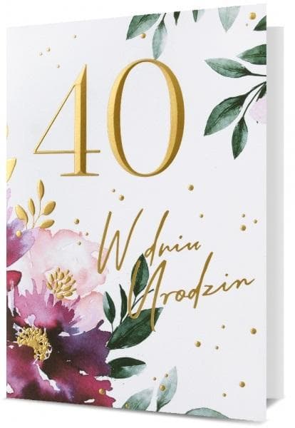 Kort B6 Födelsedag 40