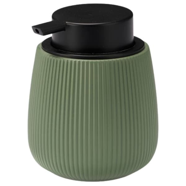 Grön räfflad tvålpump
