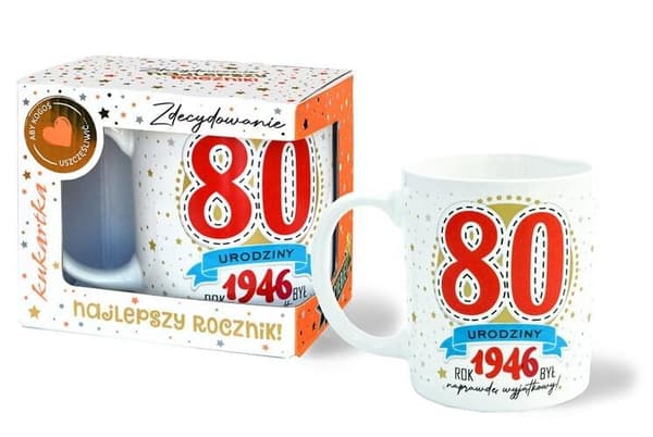 Premium-syntymäpäivämuki 80