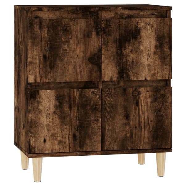 vidaXL kommode, røget eg, 60x35x70 cm, træbaseret materiale