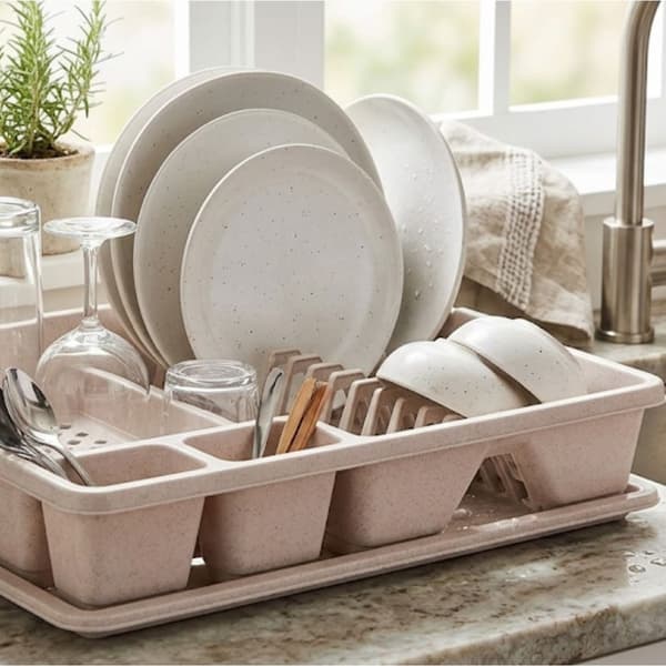CURVER opvaskestativ beige 45x38 cm
