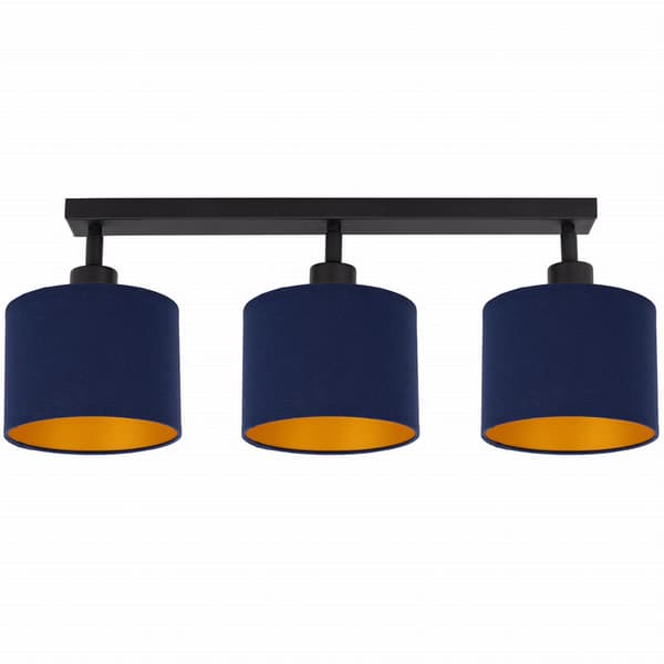 Tornado AMP3P lampe, marineblå og guld