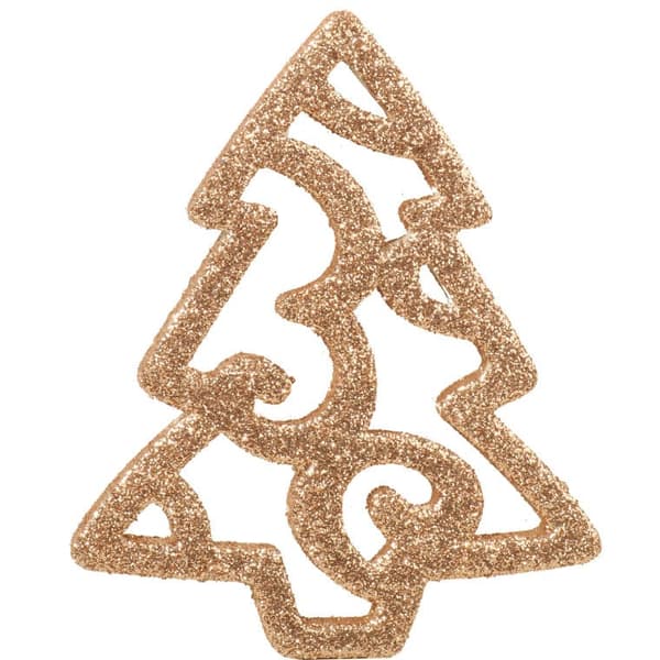 Guldglitter Julgranshängen - Set om 6
