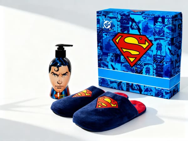 SUPERMAN hjemmesko gavesæt