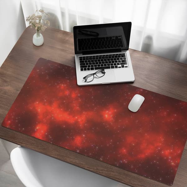 Slitstark halkfri skrivbordsmatta Space Nebula 120x60 cm