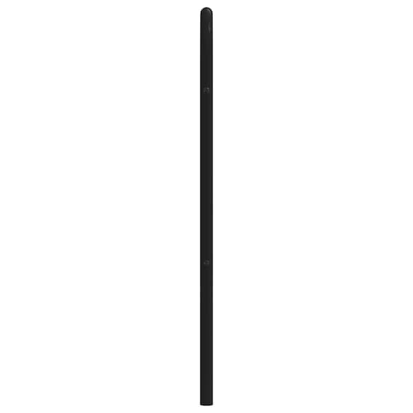 vidaXL metalsengegavl, sort, 200 cm