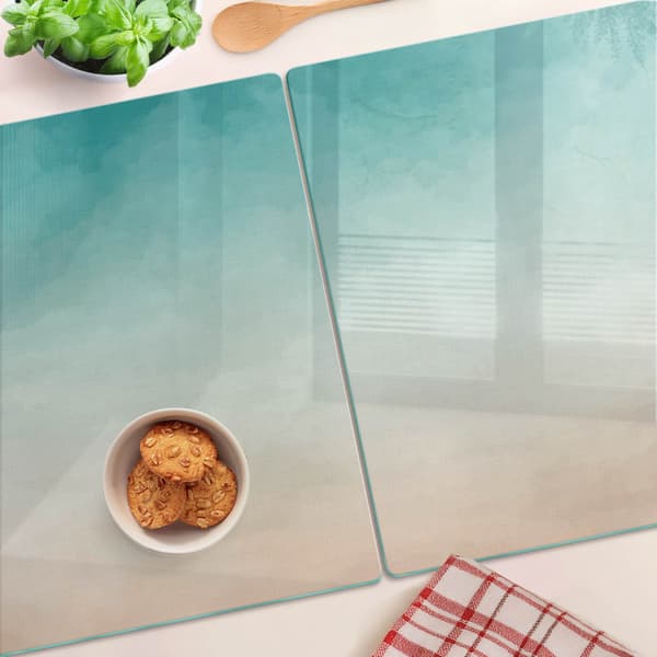 Dekorative glasplader til servering af snacks abstrakt 2x40x52 cm