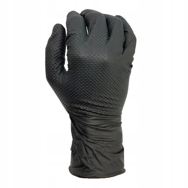 Zarys Gripzzly Nitril Svarta Nitrilhandskar, Svarta, 50 st M - Medium (Medium)