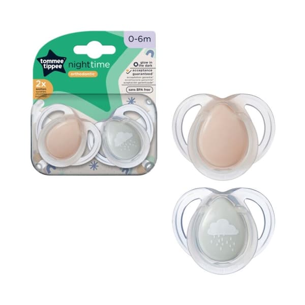 TOMMEE TIPPEE TTP43338095 NAT-sutter 0-6mdr. mix 2-pak