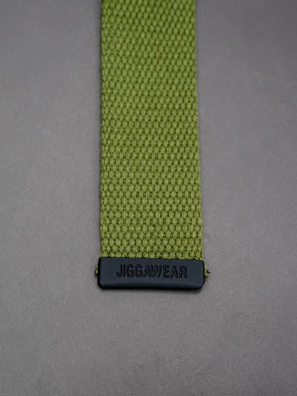 Jigga Wear Simple Crown Uni Olive Webbing Bælte