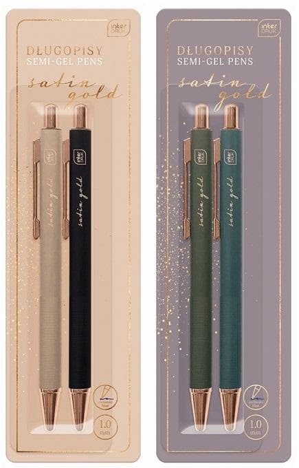 Satin Gold kuglepen 2 stk.