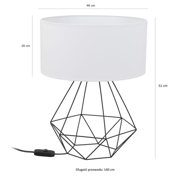 Tornado ADB-lampa vit