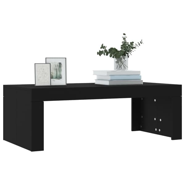 vidaXL sofabord, sort, 102x50x36 cm, træbaseret materiale