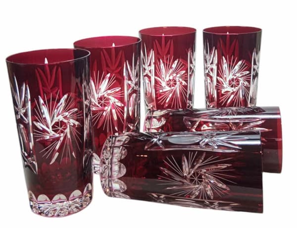 Ruby Crystal Vandglas 320ml Olivenkværn