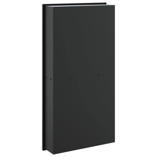 vidaXL brusekabine mat sort 32x62x9 cm rustfrit stål