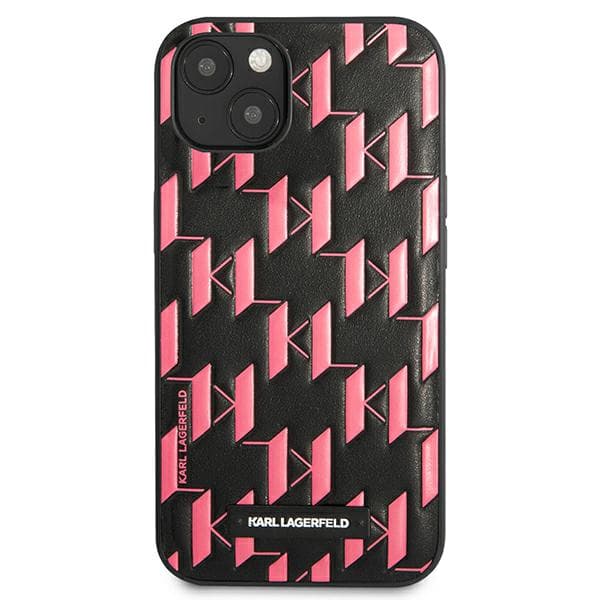 Karl Lagerfeld Monogram Plaque-cover til iPhone 13 mini, pink