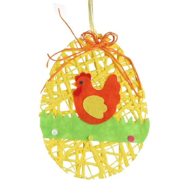 Påskeeggeshænge af Raffi 15 cm orange