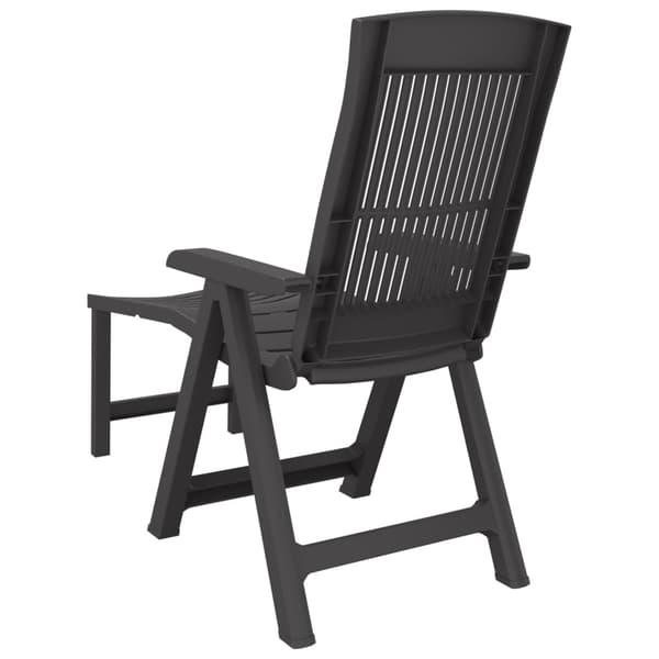 vidaXL Solstol, antracit, plast