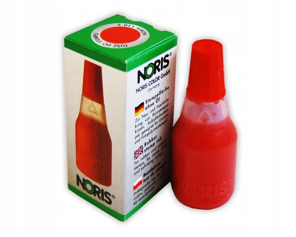 Vattenbaserat bläck röd Noris 110S A'10 25ml