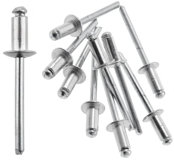 Aluminium blindnitter 3,2 x 8 mm stål sæt med 50 Hoegert Technik