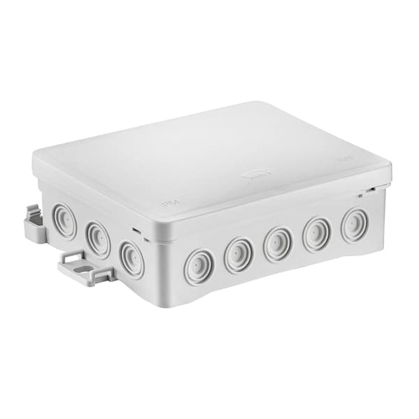 NS9 FASTBOxHOOK vægmonteret installationsboks, 60X135X40, grå