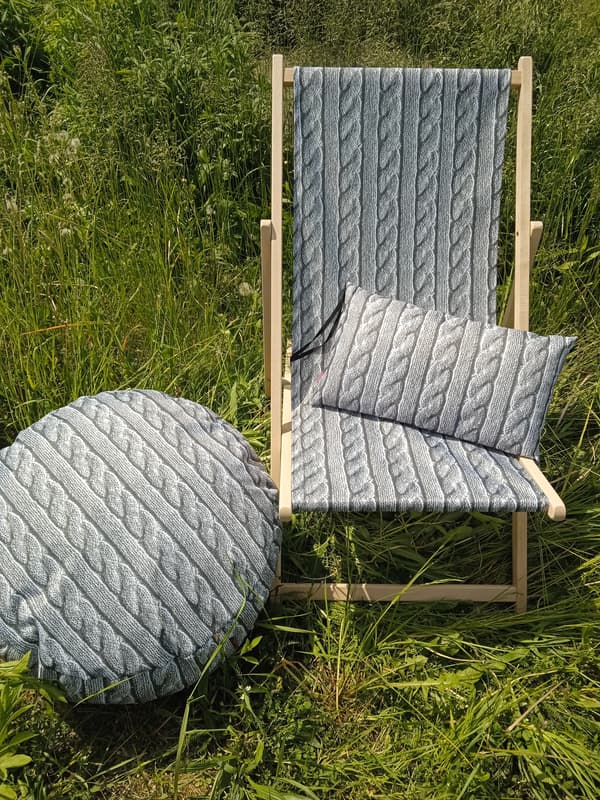 Solstolsdyna 30x50 cm Fläta