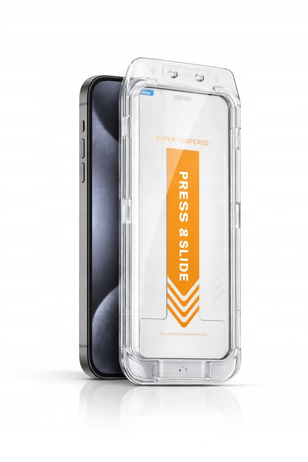 HD-härdat glas med applikator för iPhone 15 Pro Max