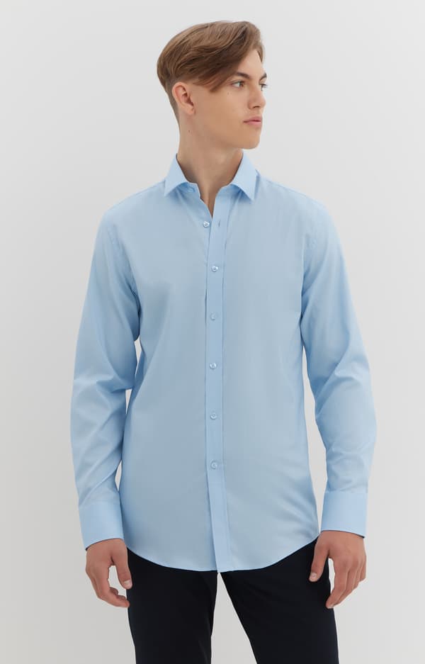 Økologisk bomuldsskjorte 176-182/40