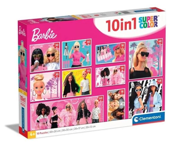 Palapeli 10in1 Super Color Barbie