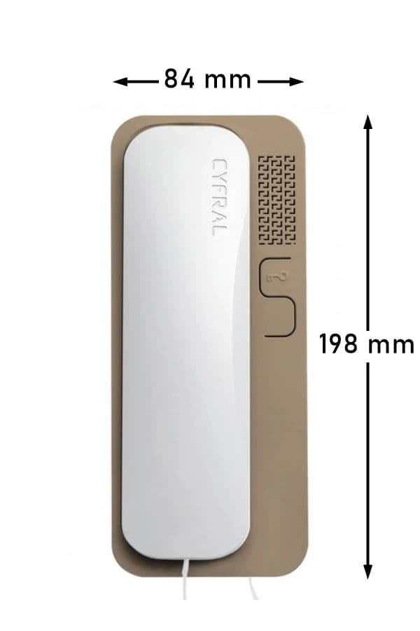 Uniphone Intercom Håndsæt CYFRAL SMART 5P 4, 5, 6-tråds analog