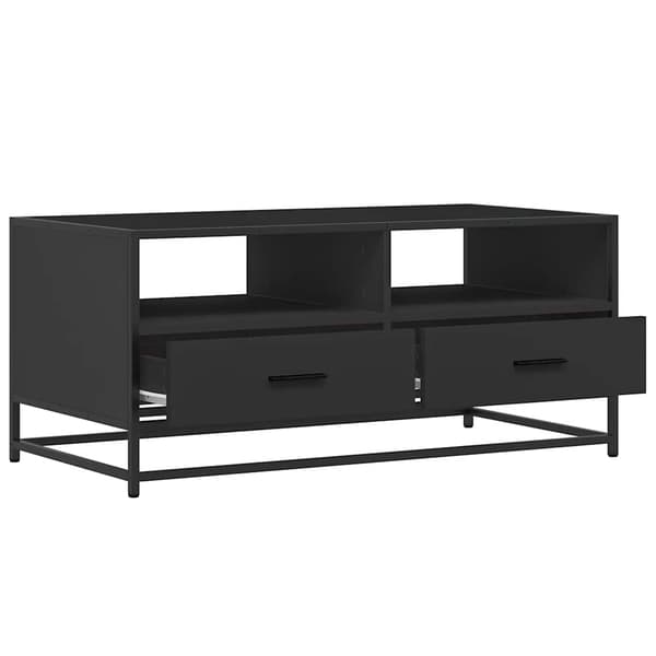 vidaXL sofabord, sort 100x50x45 cm