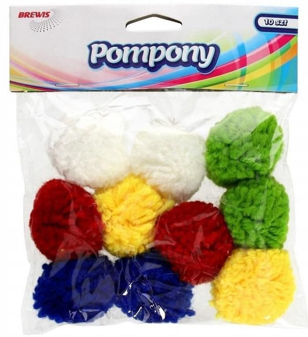 Pörröiset pompomit 40mm 10kpl