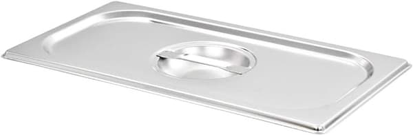 1/3 stållock för bain-marie, set om 2