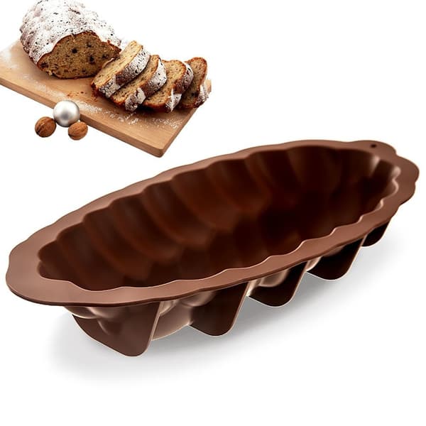 Brun silikoneform til chałka SILLINIE 41 cm