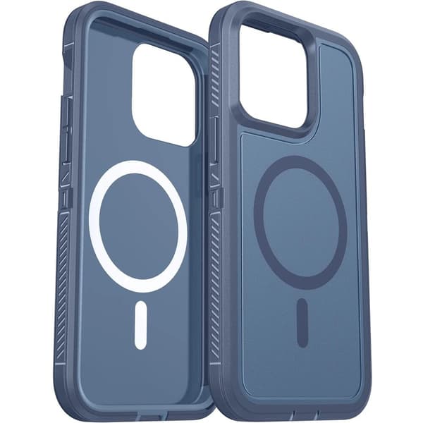 Etui med ramme til iPhone 12/12 Pro, til MagSafe, blå