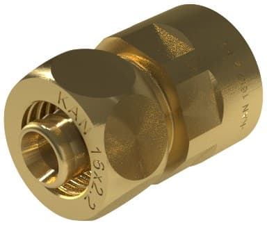 UltraLINE messing skrueforbindelse - 16 G1/2"