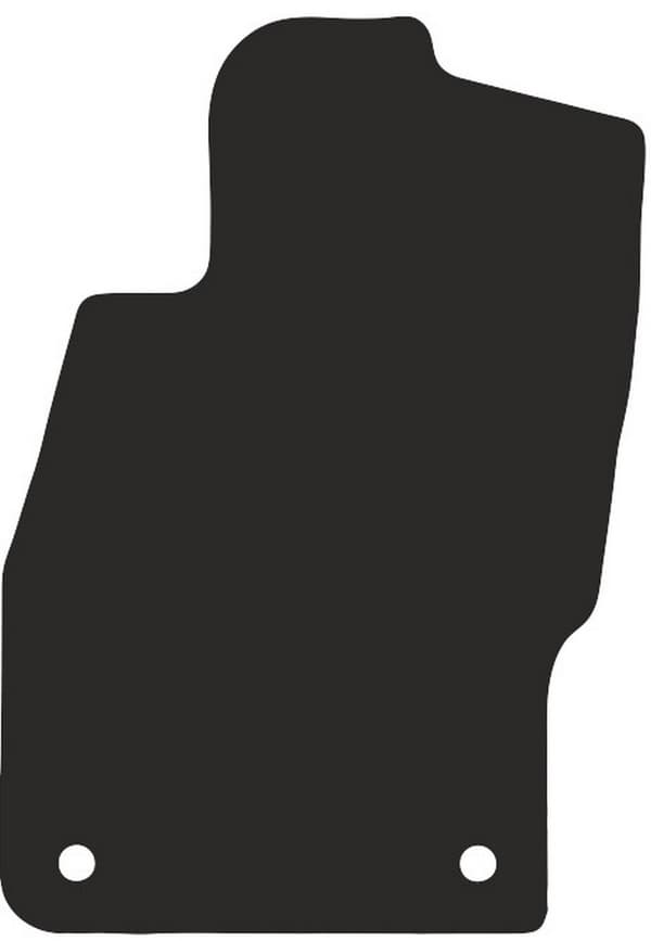 polyamid førermåtte til: Opel Corsa D hatchback 2006-2015 gummibelagt førermåtte